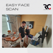 uno scanner easy face scan all'interno di uno studio dentistico